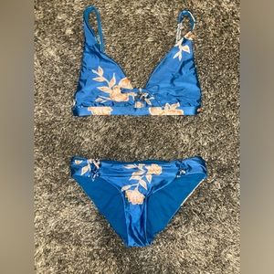 Roxy Metallic Floral Bikini